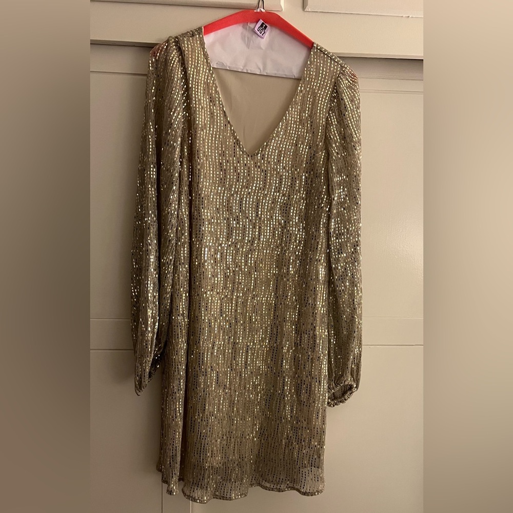 Gold Sequin Dress
